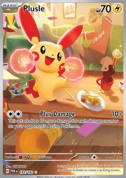Plusle PAR-193 Illustration Rare Near Mint Englisch