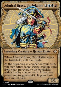Admiral Brass, Unsinkable XLCC-17 Mythic Near Mint Englisch Foil