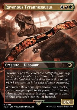 Ravenous Tyrannosaurus REX-18 Rare Near Mint Englisch Foil