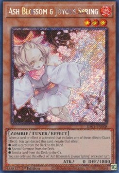 Aschenblüte & Freudiger Frühling (V.4) RA01-008 Platinum Secret Rare Excellent Deutsch 1. Auflage