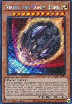 Nibiru, das Urwesen (V.4) RA01-015 Platinum Secret Rare Excellent Deutsch 1. Auflage