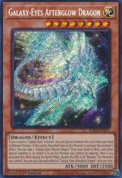 Galaxieaugen-Nachglimmdrache (V.3) RA01-017 Secret Rare Excellent Deutsch 1. Auflage