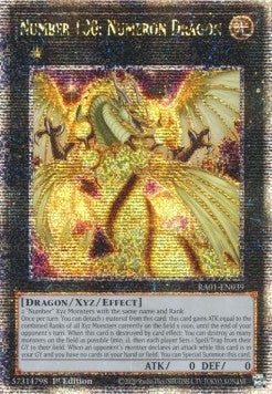 Nummer 100: Numerondrache (V.5) RA01-039 Quarter Century Secret Rare Near Mint Deutsch 1. Auflage