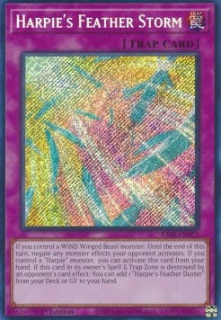 Harpyien-Federsturm (V.3) RA01-073 Secret Rare Excellent Deutsch 1. Auflage