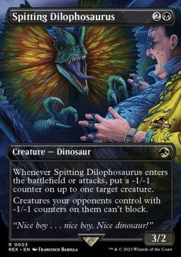 Spitting Dilophosaurus (V.1) REX-3 Rare Excellent Deutsch