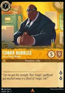 Cobra Bubbles - Just a Social Worker 2ROF-4 Rare Excellent Englisch