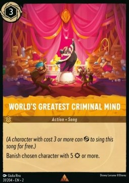 World's Greatest Criminal Mind 2ROF-31 Rare Excellent Englisch