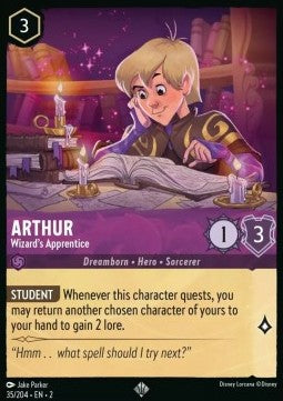 Arthur - Zauberlehrling 2ROF-35 Super Rare Near Mint Deutsch Foil