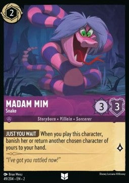 Madame Mim - Schlange 2ROF-49 Uncommon Near Mint Deutsch Foil