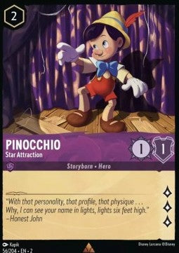 Pinocchio - Hauptattraktion 2ROF-56 Rare Near Mint Deutsch Foil