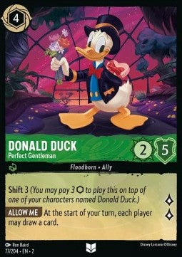 Donald Duck - Perfekter Gentleman 2ROF-77 Uncommon Near Mint Deutsch Foil