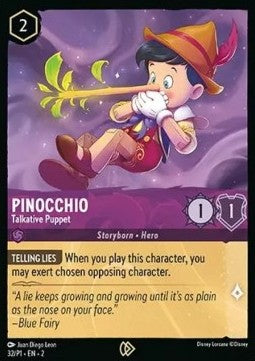 Pinocchio - Talkative Puppet PR1-32 Promo EX Englisch Foil