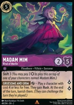 Madame Mim - Merlins Rivalin 2ROF-48 Rare Near Mint Deutsch Foil