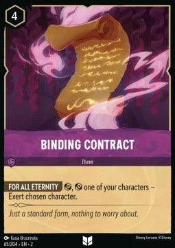 Binding Contract 2ROF-65 Uncommon Excellent Englisch Foil