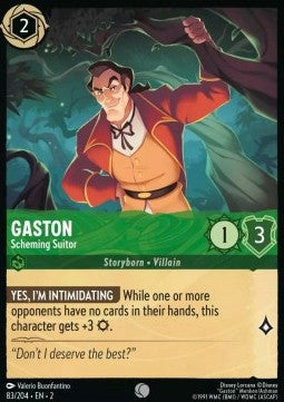 Gaston - Scheming Suitor 2ROF-83 Common Excellent Englisch Foil