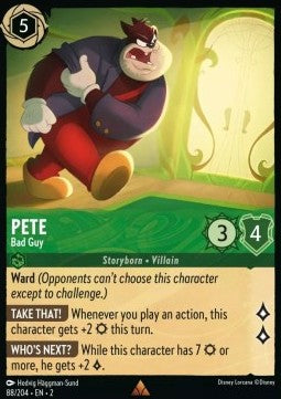 Pete - Bad Guy 2ROF-88 Rare Excellent Englisch Foil