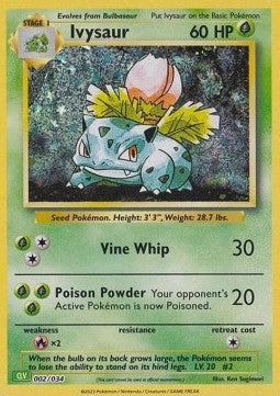 Ivysaur CLV-002 Fixed Near Mint Englisch