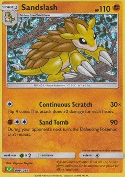 Sandslash CLV-009 Fixed Near Mint Englisch