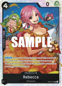 Rebecca (OP05-091) (V.1) OP05 Super Rare Near Mint Englisch