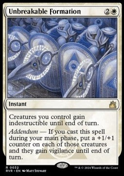 Unbreakable Formation RVR-32 Rare Near Mint Englisch