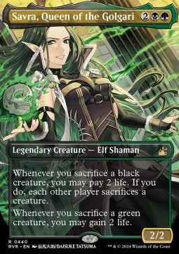 Savra, Queen of the Golgari (V.2) XRVR-440 Rare Excellent Englisch