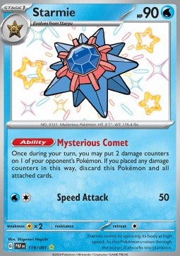 Starmie PAF-119 Shiny Rare Near Mint Deutsch