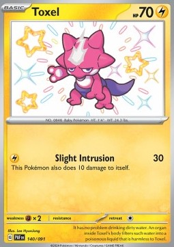 Toxel PAF-140 Shiny Rare Excellent Englisch