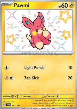 Pawmi PAF-142 Shiny Rare Excellent Englisch