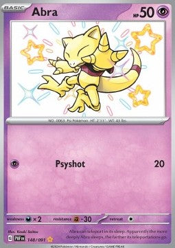 Abra PAF-148 Shiny Rare Near Mint Deutsch