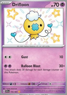 Drifloon PAF-155 Shiny Rare Near Mint Englisch
