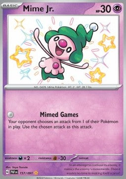 Mime Jr. PAF-157 Shiny Rare Near Mint Deutsch