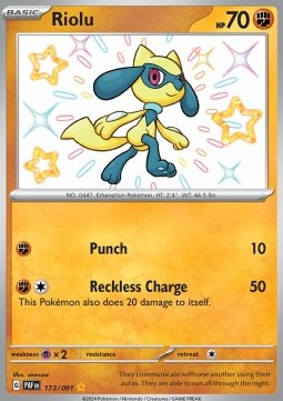Riolu PAF-173 Shiny Rare Near Mint Deutsch