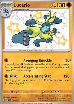Lucario PAF-174 Shiny Rare Near Mint Deutsch