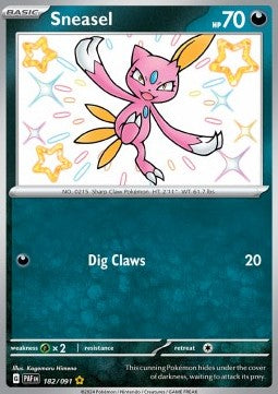 Sneasel PAF-182 Shiny Rare Near Mint Englisch