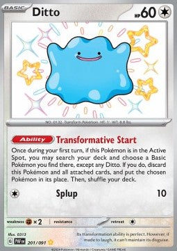 Ditto PAF-201 Shiny Rare Excellent Deutsch