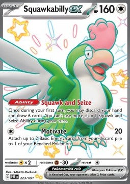 Squawkabilly ex PAF-223 Shiny Ultra Rare Excellent Englisch