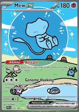 Mew ex PAF-232 Special Illustration Rare Good Deutsch