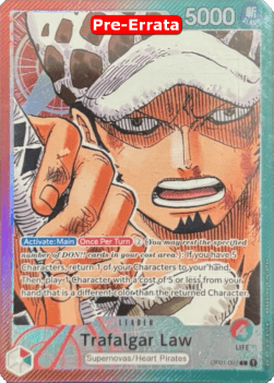 Trafalgar Law (OP01-002) (V.2) OP01E Alternate Art Excellent Englisch