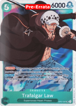 Trafalgar Law (OP01-047) (V.1) OP01E Super Rare Excellent Englisch
