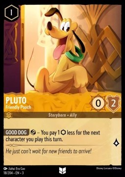 Pluto - Freundliches Hündchen 3INK-18 Uncommon Near Mint Deutsch