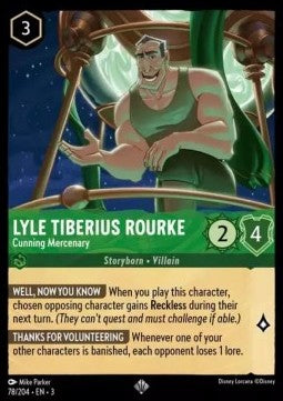 Lyle Tiberius Rourke - Gerissener Söldner 3INK-78 Super Rare Near Mint Deutsch Foil