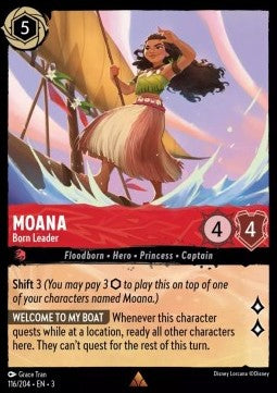Moana - Born Leader 3INK-116 Rare Near Mint Englisch