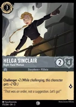 Helga Sinclair - Rechte Hand 3INK-175 Common Near Mint Deutsch Foil