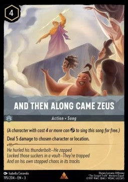 Dann Kam de Große Zeus 3INK-195 Rare Near Mint Deutsch Foil
