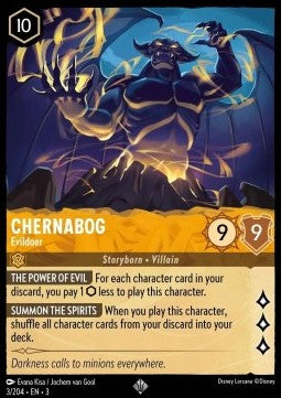 Chernabog - Evildoer 3INK-3 Super Rare Excellent Englisch