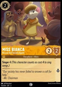Miss Bianca - Agentin der internationalen Rettungshilfegesellschaft 3INK-10 Common Near Mint Deutsch Foil