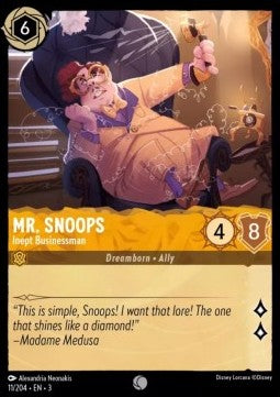 Mr. Snoops - Ungeschickter Geschäftsmann 3INK-11 Common Near Mint Deutsch Foil