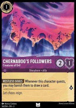Chernabog's Followers - Creatures of Evil 3INK-36 Uncommon Excellent Englisch
