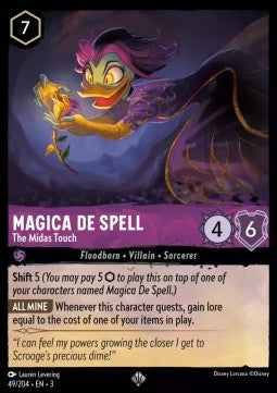 Magica De Spell - The Midas Touch 3INK-49 Super Rare Near Mint Englisch
