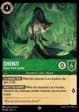 Shenzi - Hyena Pack Leader 3INK-85 Super Rare Excellent Englisch